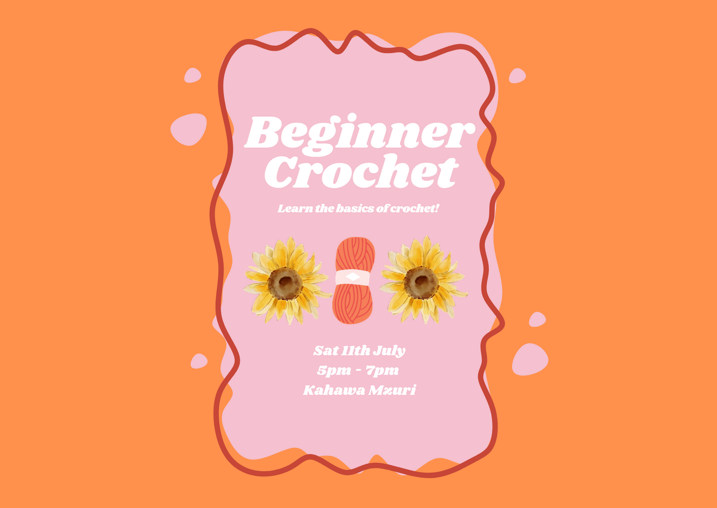 Beginners Crochet - Southside Stitcher x Kahawa Mzuri - 11th July