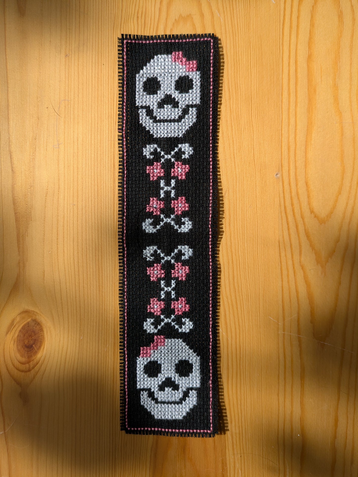 Beginner Friendly Cross Stitch Bookmark Kit - Cute But Deadly