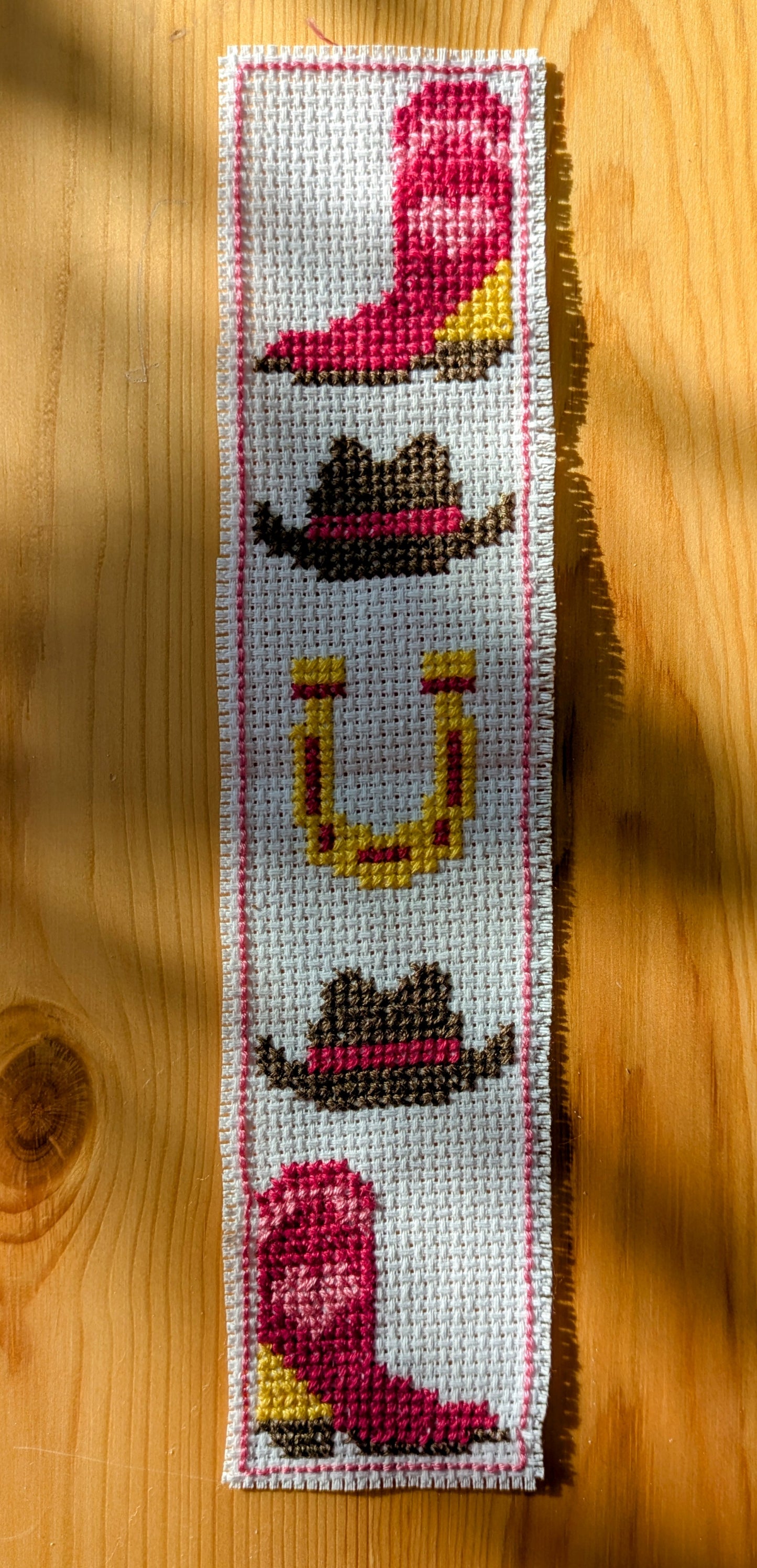 Beginner Friendly Cross Stitch Bookmark Kit - Crafty Cowgirl