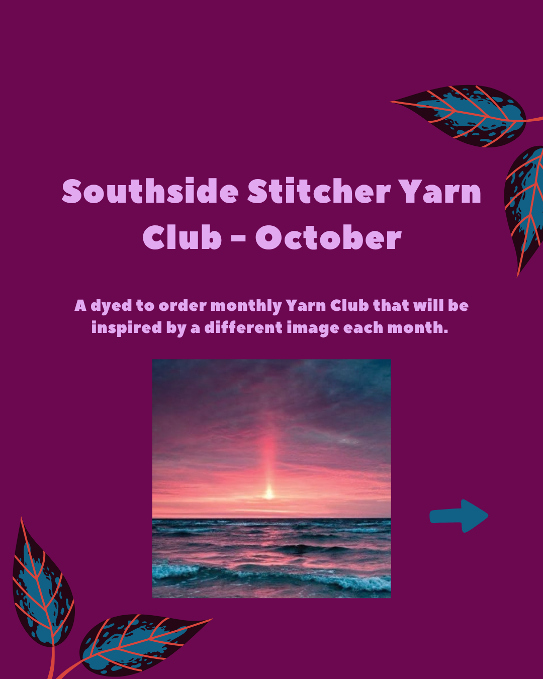 October Hand Dyed Yarn Club